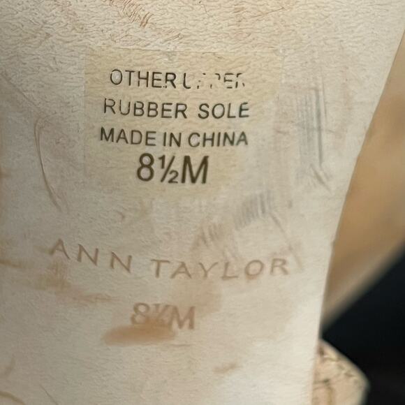 Ann Taylor Leda Natural Cork Block High Heel Sandal Size 8 1/2 - Picture 10 of 10